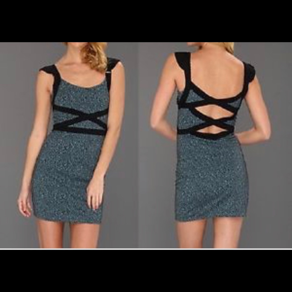 Free People Cross My Heart Stretch Jersey Dress